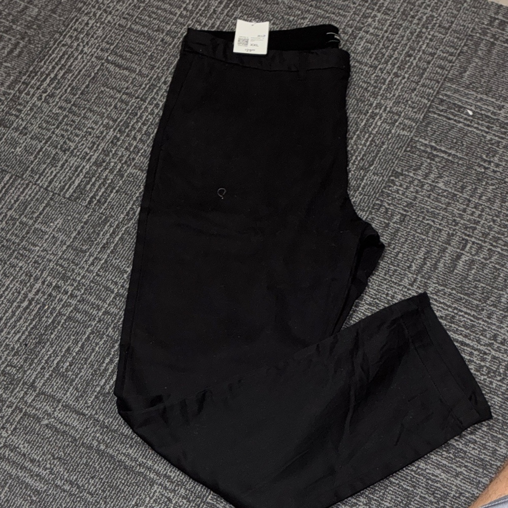 Forever 21 Men's Slim Fit Chino - Black - XXL